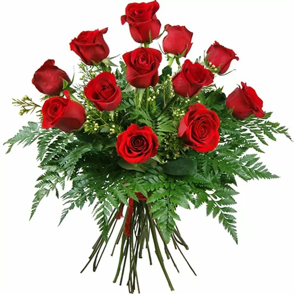 Ramo de 12 rosas rojas - Regalarflores.net